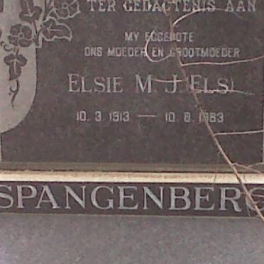 SPANGENBERG Elsie M.J. nee ELS 1913-1983