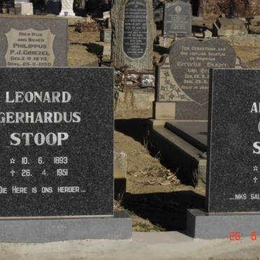 STOOP Leonard Gerhardus 1893-1951 :: STOOP Daniël Abraham STOOP 1899-1975