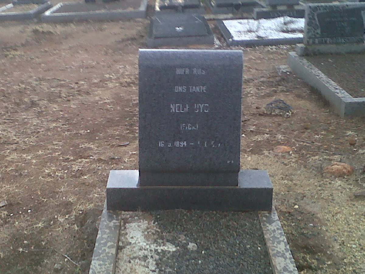 UYS Nelie nee FICK 1894-