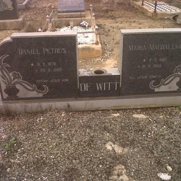 WITT Daniel Petrus, de 1876-1960 &amp; Maria Magdalena 1889-1953
