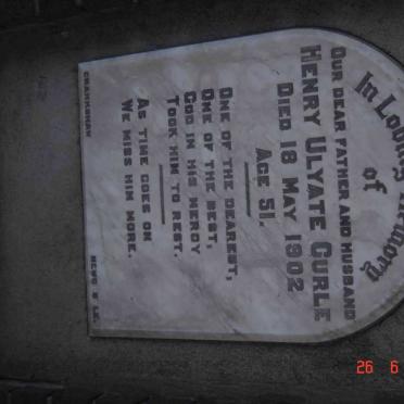 CURLE Henry Ulyate -1902