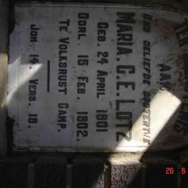 LOTZ Maria C.E. 1901-1902