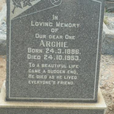 ANDERSON Archie 1886-1953