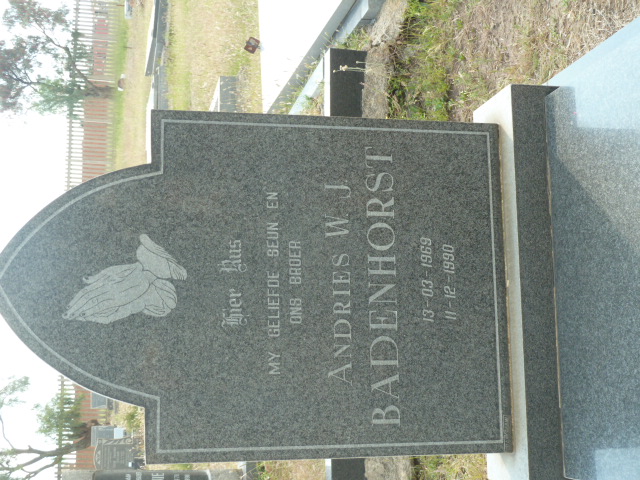 BADENHORST Andries W.J. 1969-1990