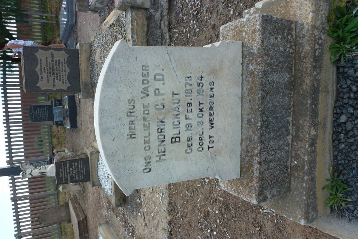 BLIGNAUT Hendrik G.P.D. 1873-1954