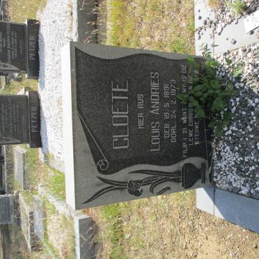 CLOETE Louis Andries 1891-1973