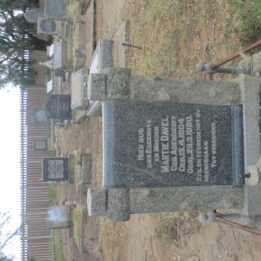 DAVEL Martie nee ADENDORFF 1904-1950