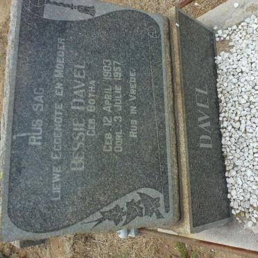 DAVEL Bessie nee BOTHA 1903-1957