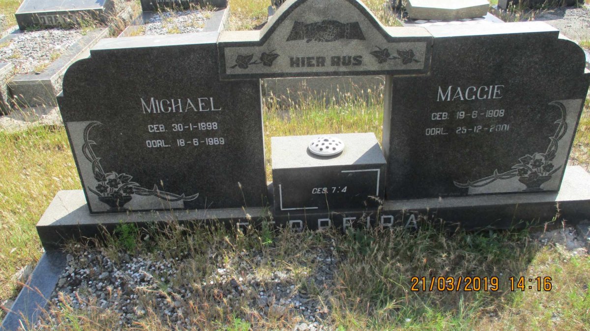 FERREIRA Michael 1898-1969 &amp; Maggie 1908-2001