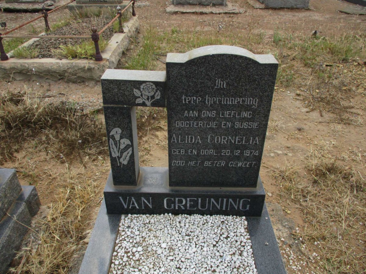 GREUNING Alida Cornelia, van 1974-1974