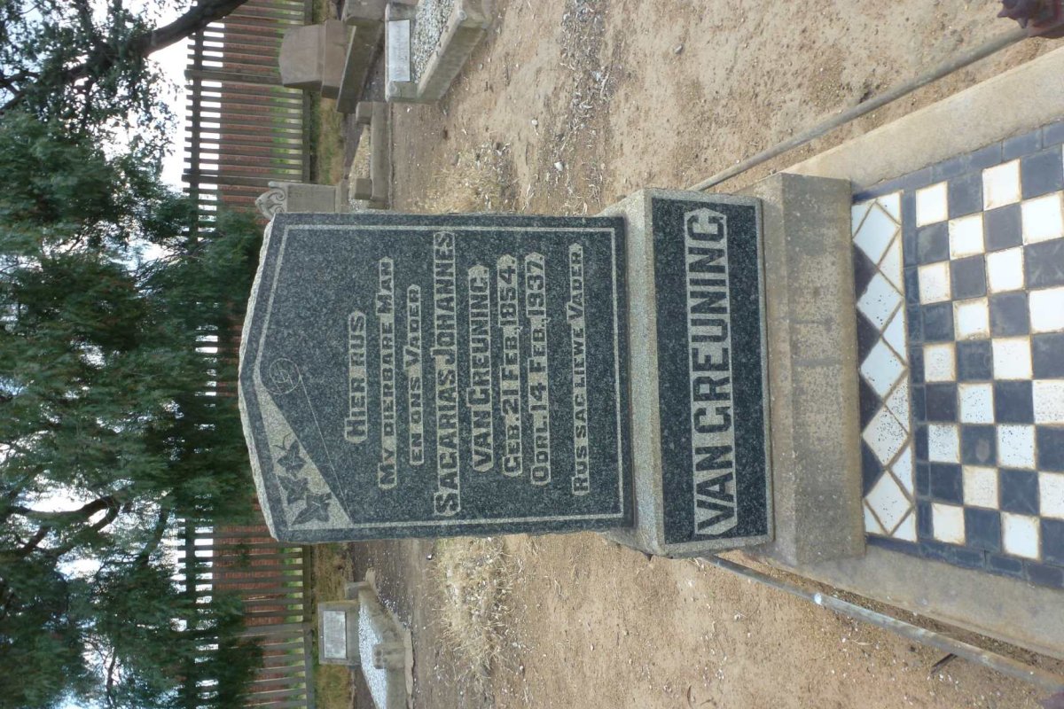 GREUNING Sagarias Johannes, van 1854-1937