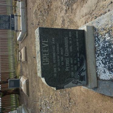 GREEVE Petrus Gerhardus 1897-1939