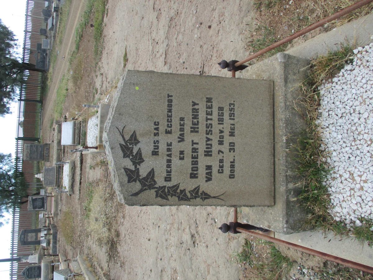 HUYSSTEEN Robert Henry, van 1868-1953