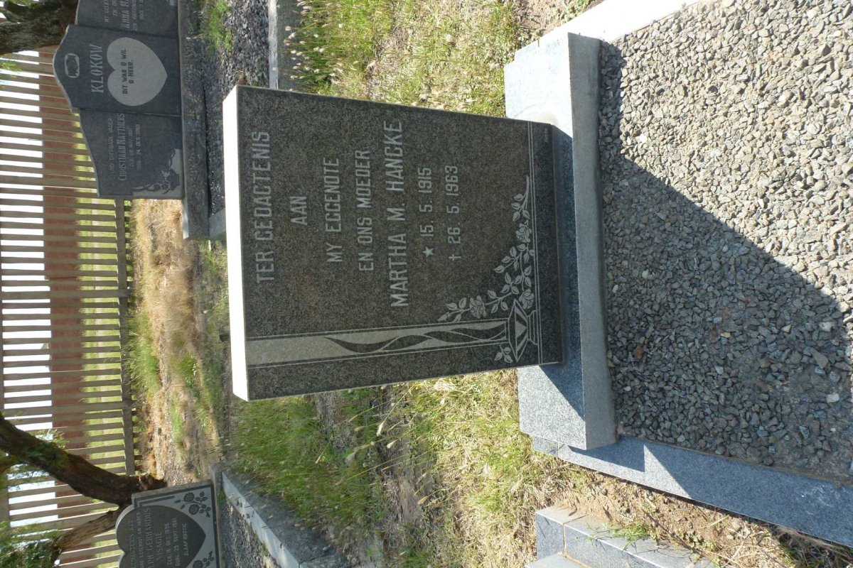 HANCKE Martha M. 1915-1963