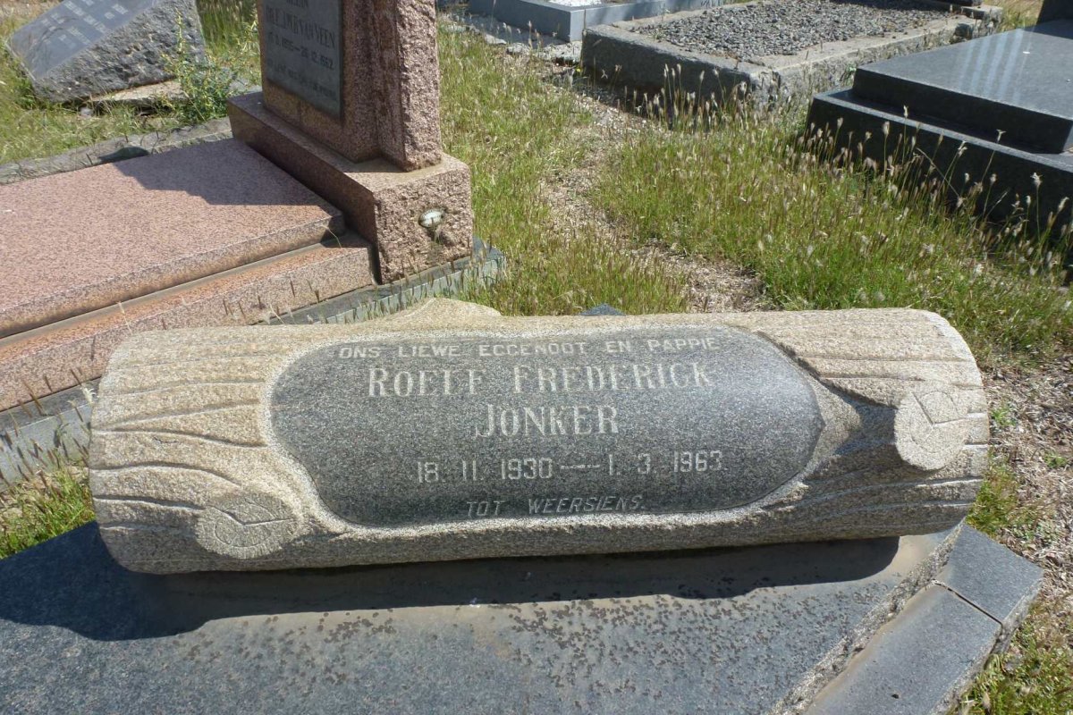 JONKER Roelf Frederick 1930-1963