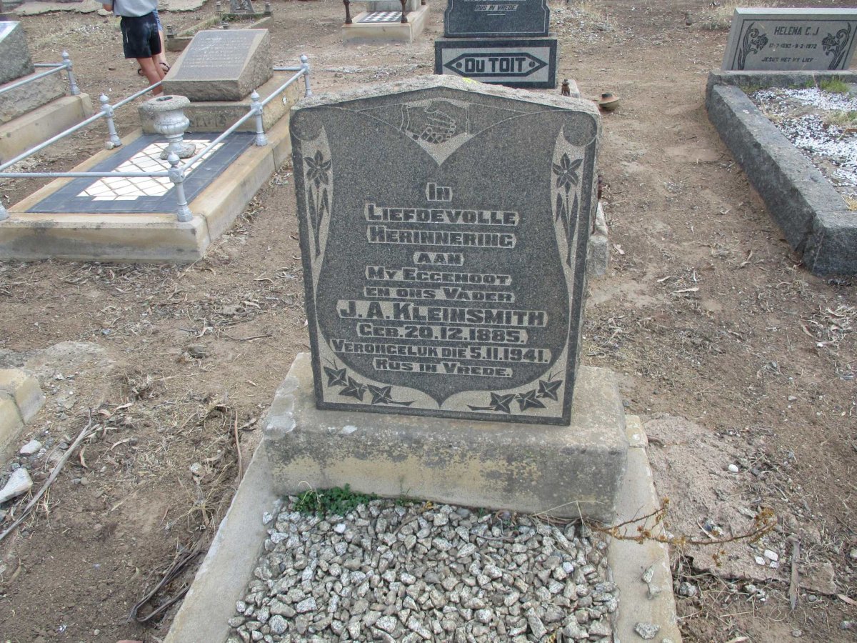 KLEINSMITH J.A. 1885-1941