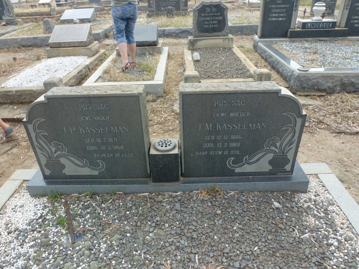 KASSELMAN J.P. 1871-1958 & J.M. 1884-1969