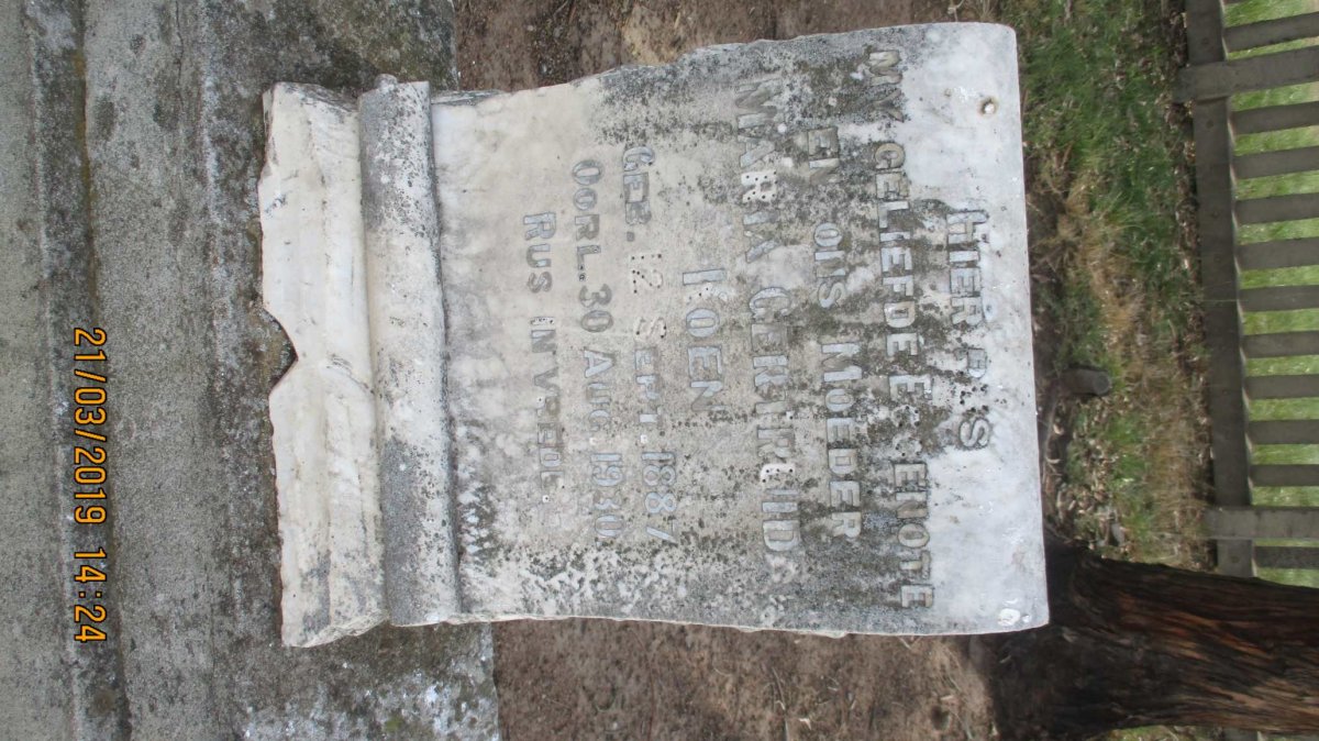 KOEN Maria Gertruida 1887-1930