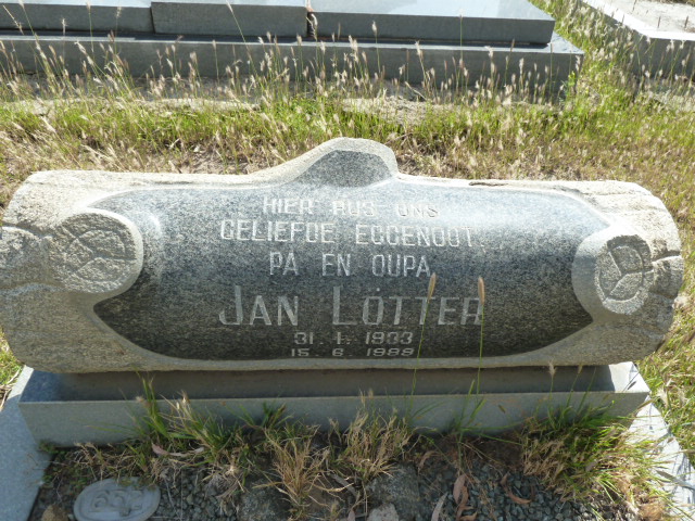 LOTTER Jan 1933-1989