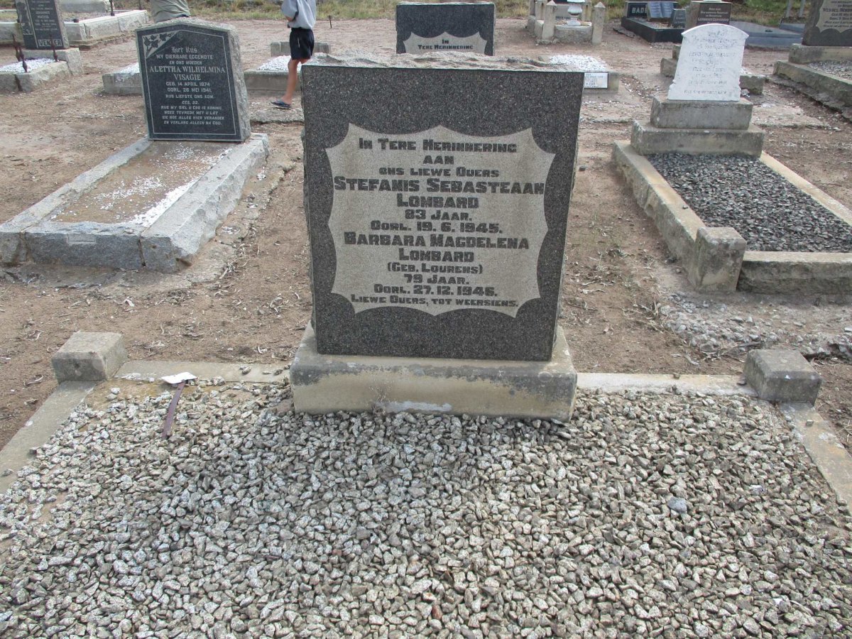LOMBARD Stefanis Sebasteaan -1945 & Barbara Magdelena LOURENS -1946