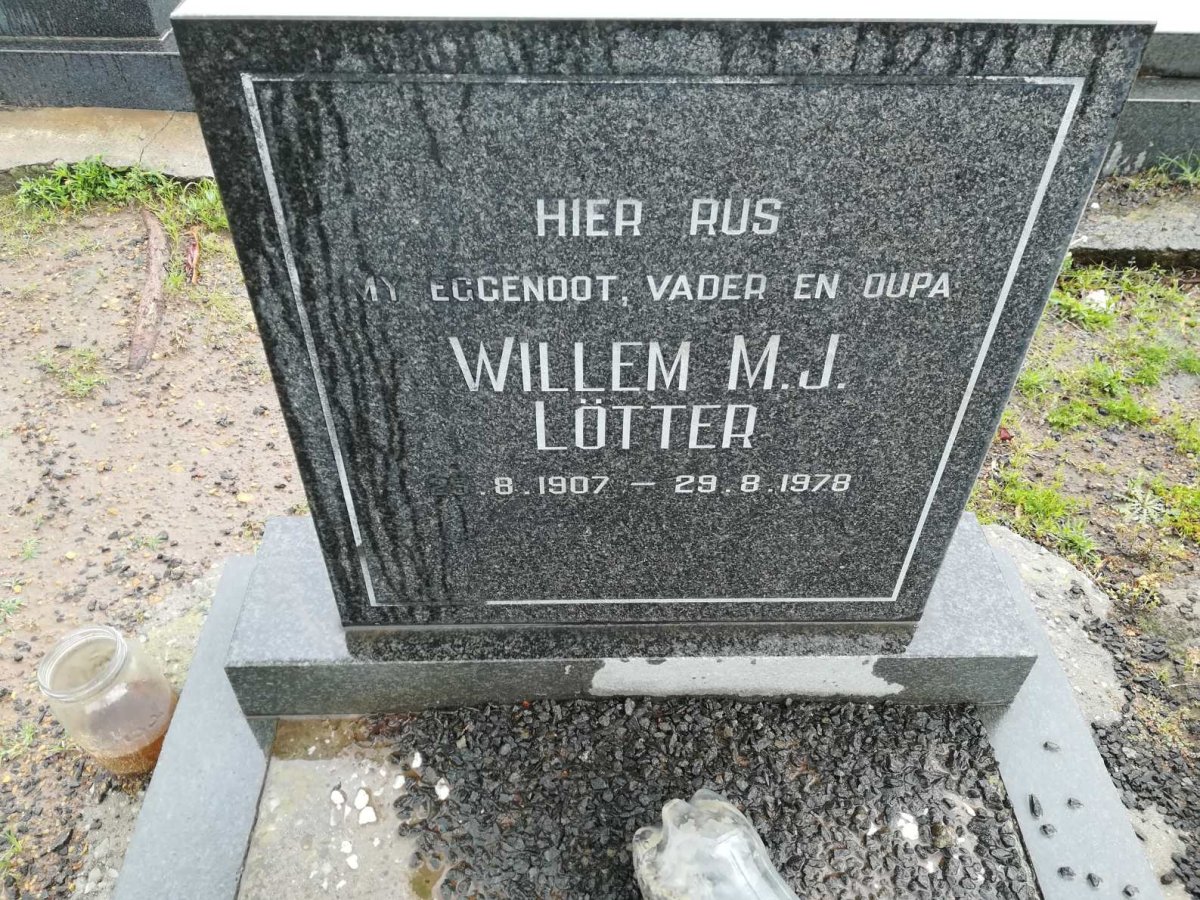 LOTTER Willem M.J. 1907-1978