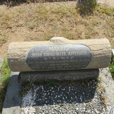 MARAIS Johan Christoffel Appelgryn 1931-1967