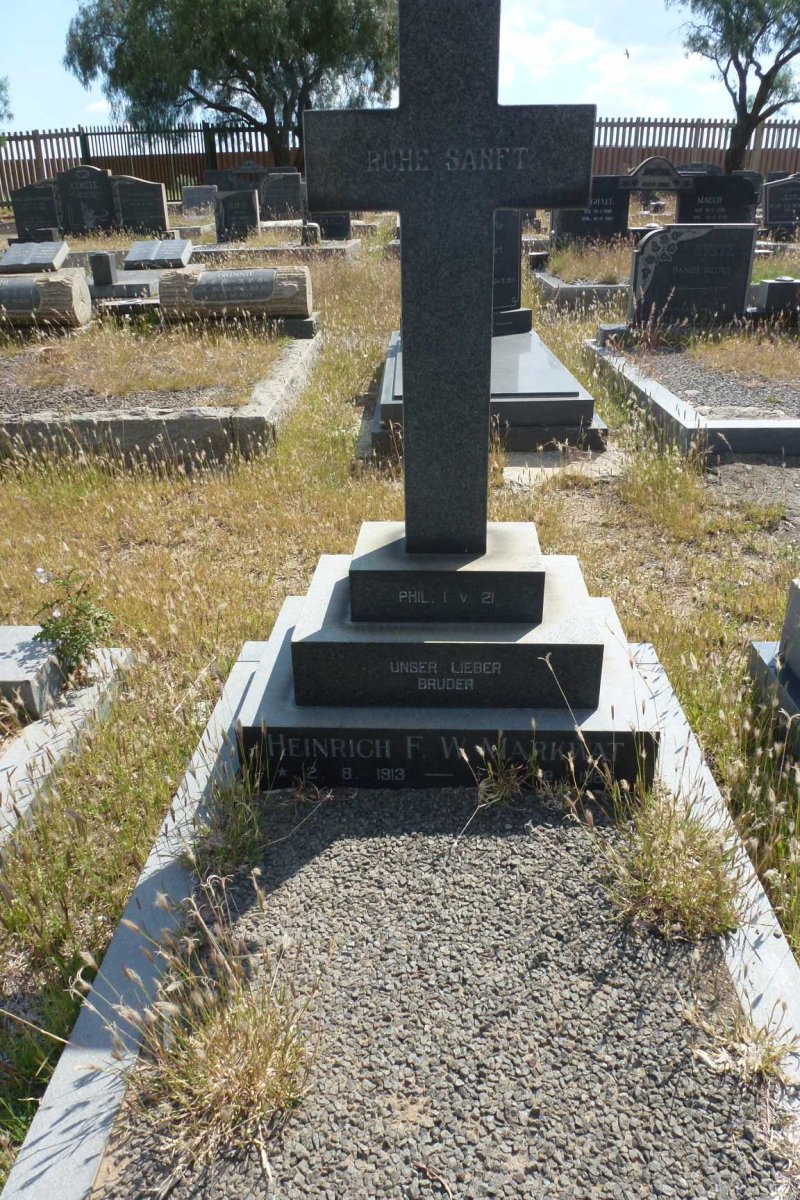 MARKWAT Heinrich F.W. 1913-198?