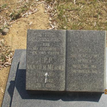 MERWE C.P.P., van der 1942-1980