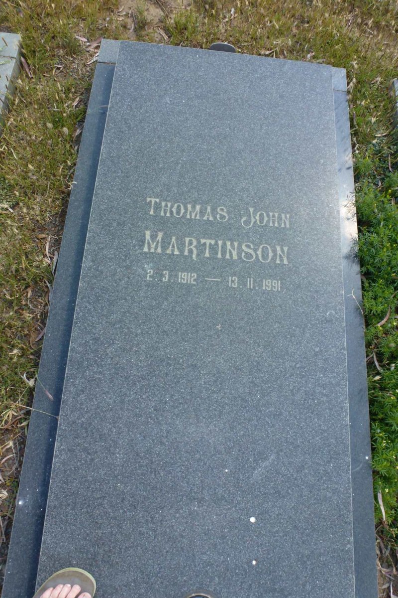 MARTINSON Thomas John 1912-1991