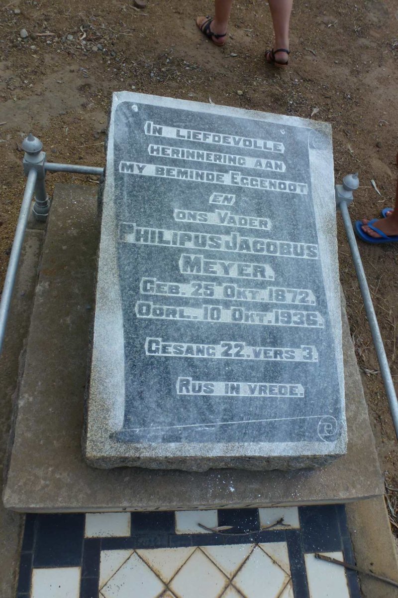 MEYER Philipus Jacobus 1872-1936