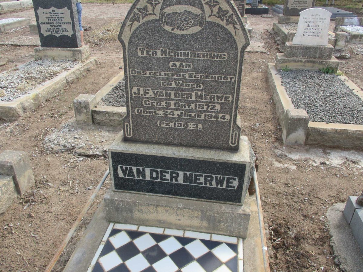 MERWE J.F., van der 1872-1944