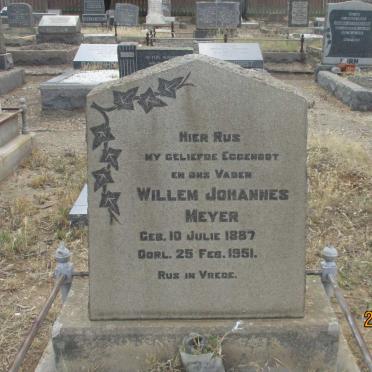 MEYER Willem Johannes 1887-1951