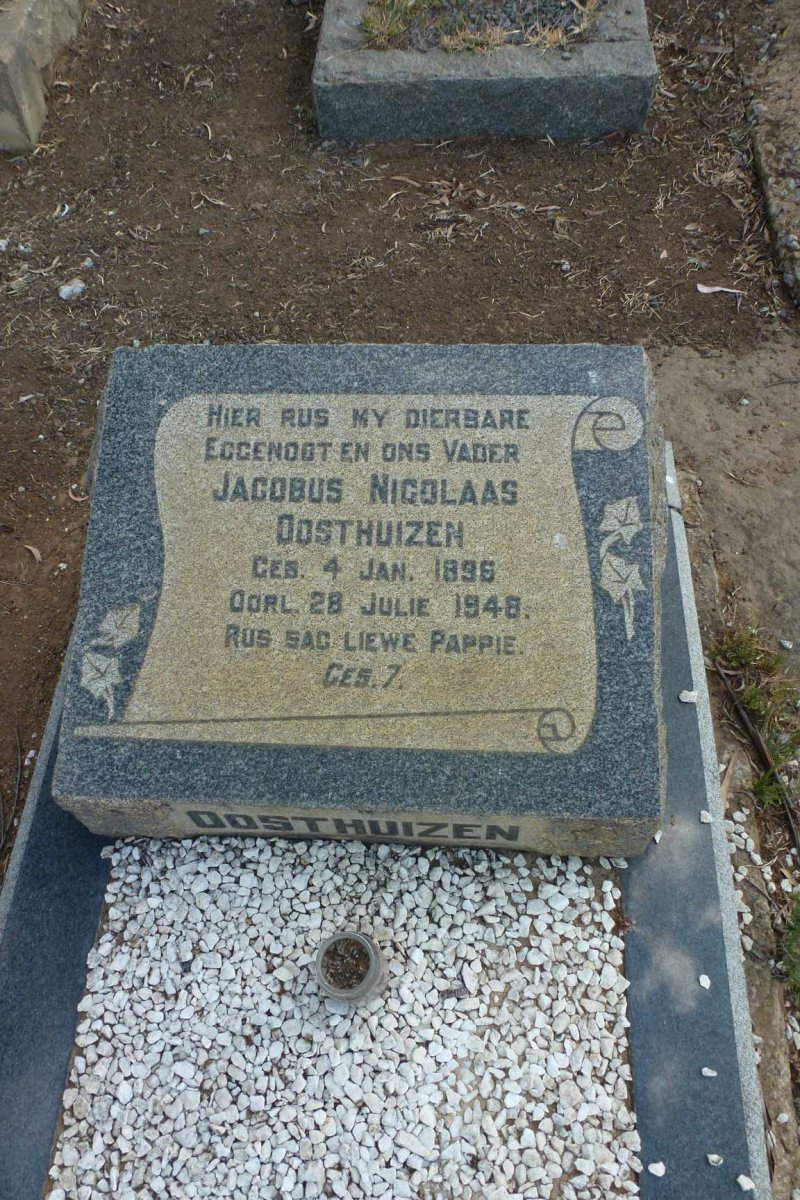 OOSTHUIZEN Jacobus Nicolaas 1896-1948