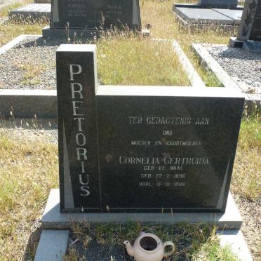 PRETORIUS Cornelia Gertruida nee DE WAAL 1896-1986