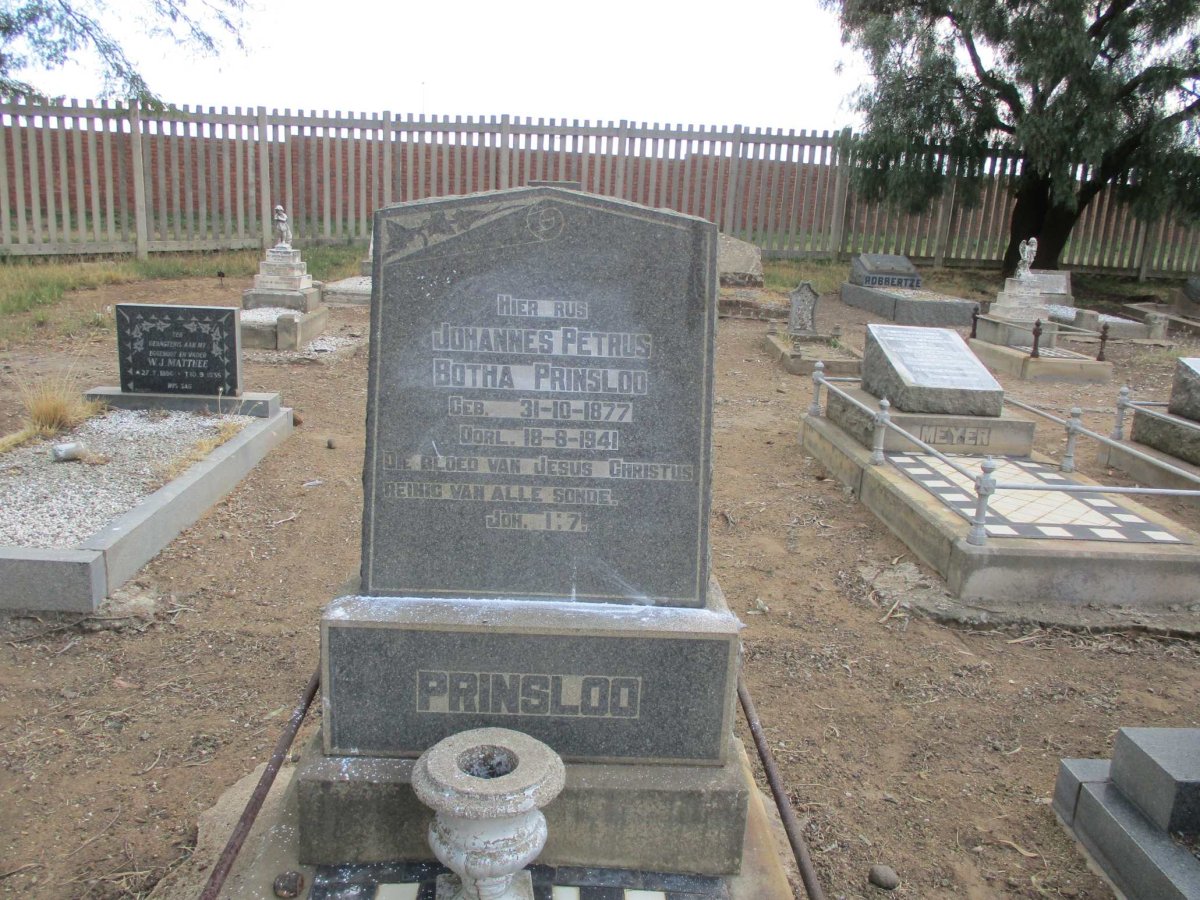 PRINSLOO Johannes Petrus Botha 1877-1941