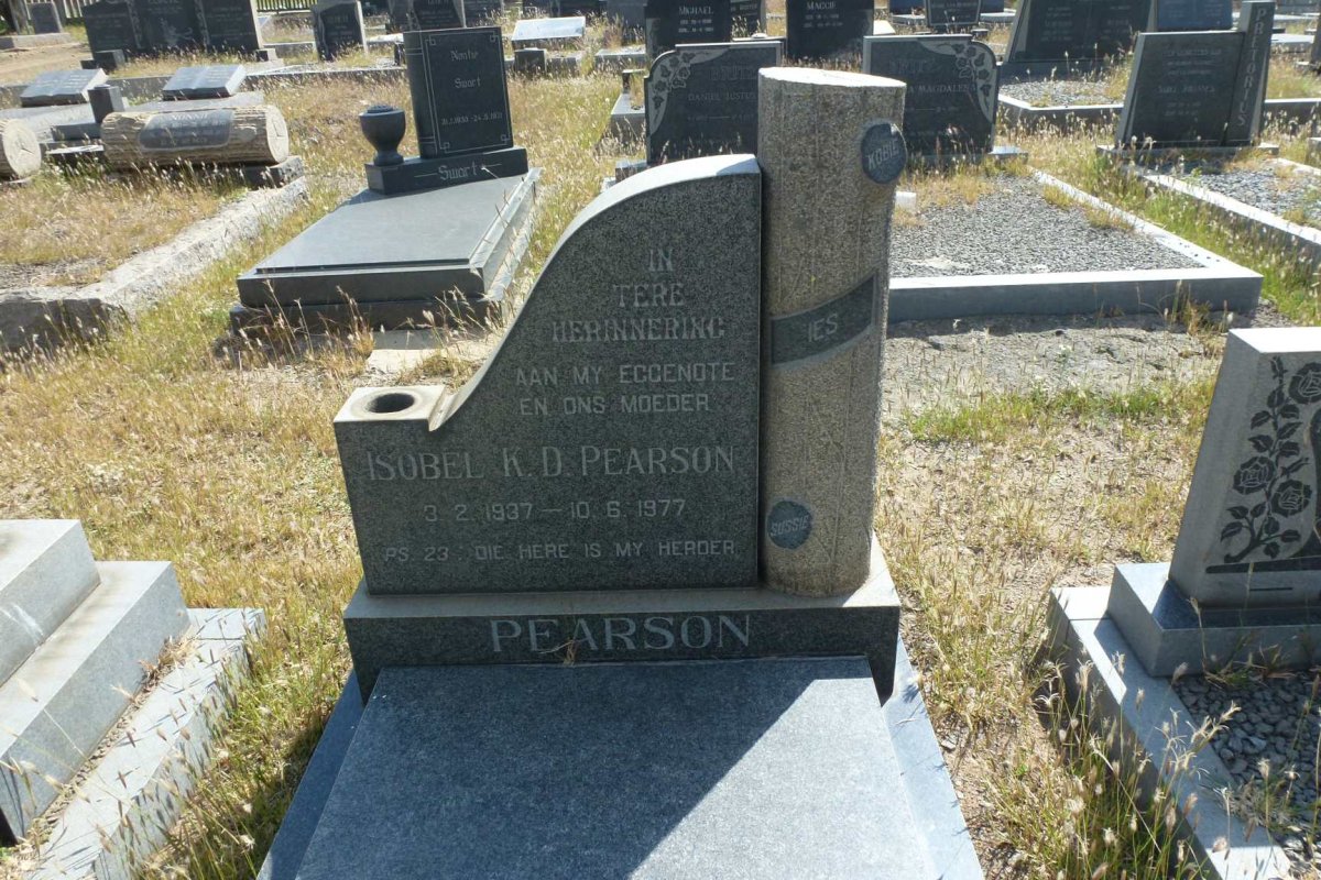 PEARSON Isobel K.D. 1937-1977