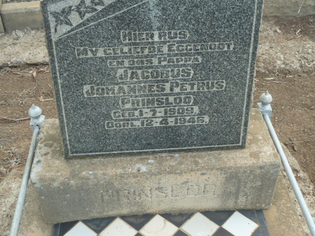 PRINSLOO Jacobus Johannes Petrus 1909-1946