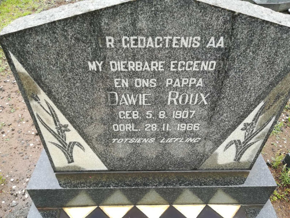 ROUX Dawie 1907-1966