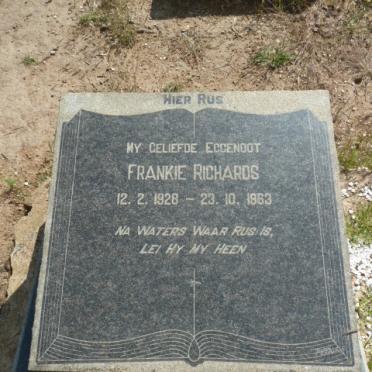 RICHARDS Frankie 1928-1963