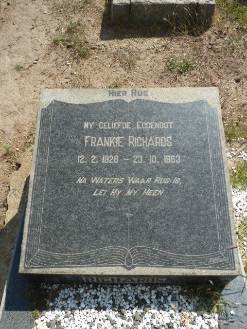 RICHARDS Frankie 1928-1963