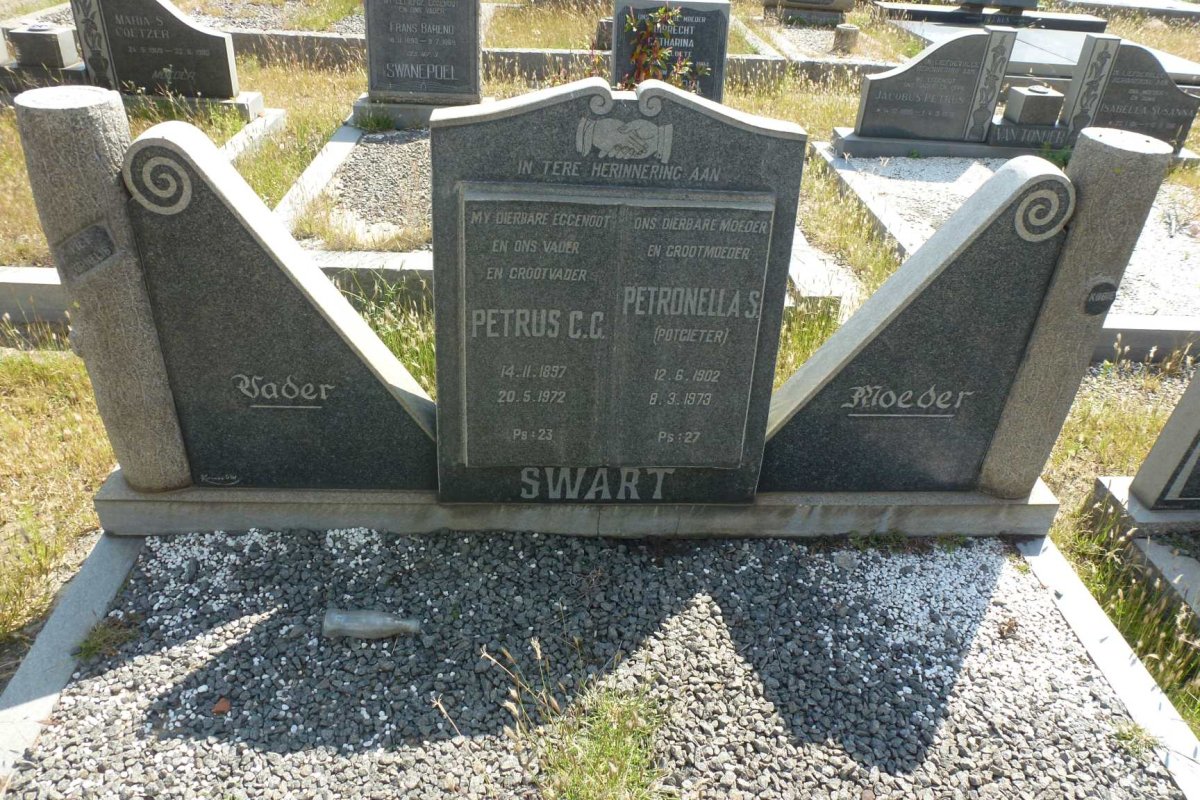 SWART Petrus C.C. 1897-1972 & Petronella S. POTGIETER 1902-1973