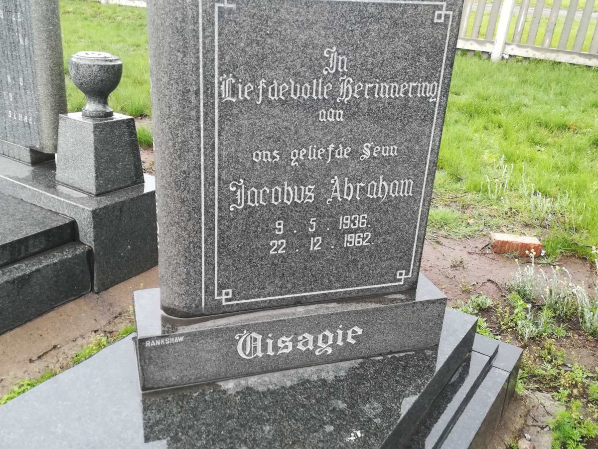 VISAGIE Jacobus Abraham 1936-1962