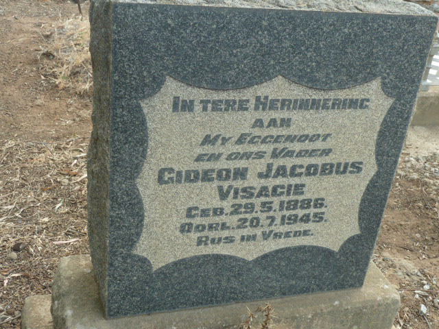 VISAGIE Gideon Jacobus 1886-1945