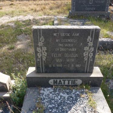 WYK Felix Obadja, van 1888-1962