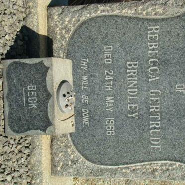 BRINDLEY Rebecca Gertrude  -1966