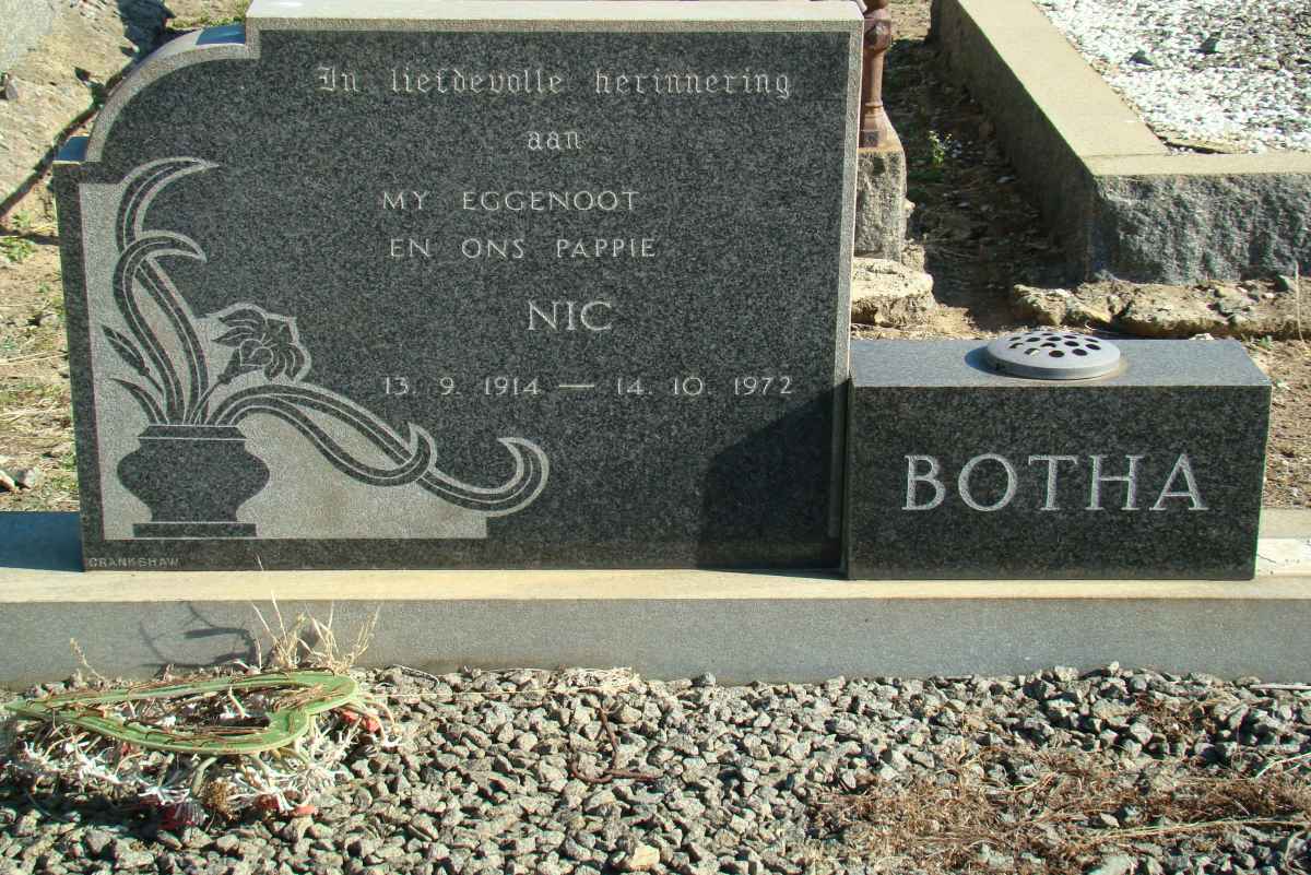 BOTHA Nic 1914-1972