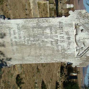 BLERK Aletta M.H., van 1853-1900 :: ACKERMAN Martinus C. 1867-1888