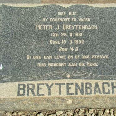 BREYTENBACH Pieter J. 1881-1950