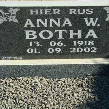 BOTHA Anna W. 1918-2002