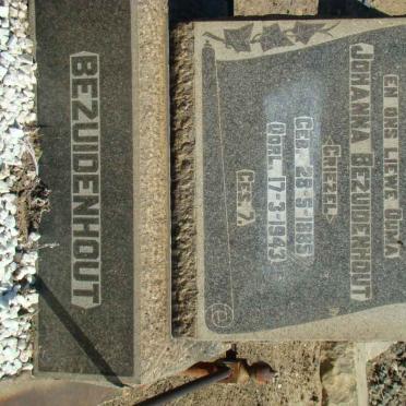 BEZUIDENHOUT Johanna nee GRIEZEL 1885-1943
